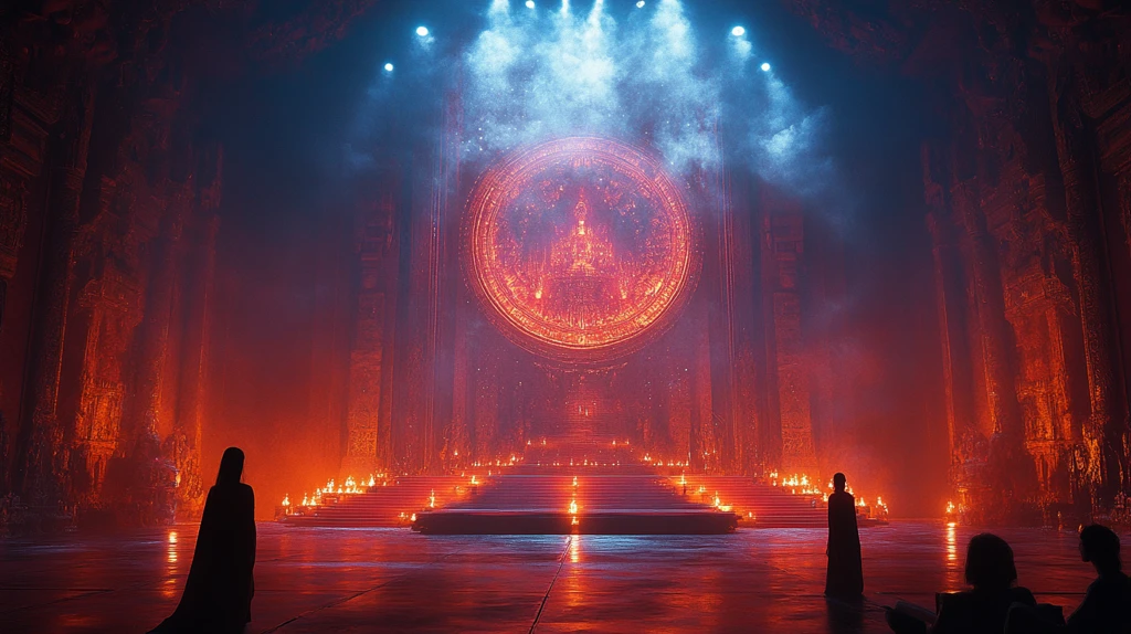 未来寺庙舞台设计