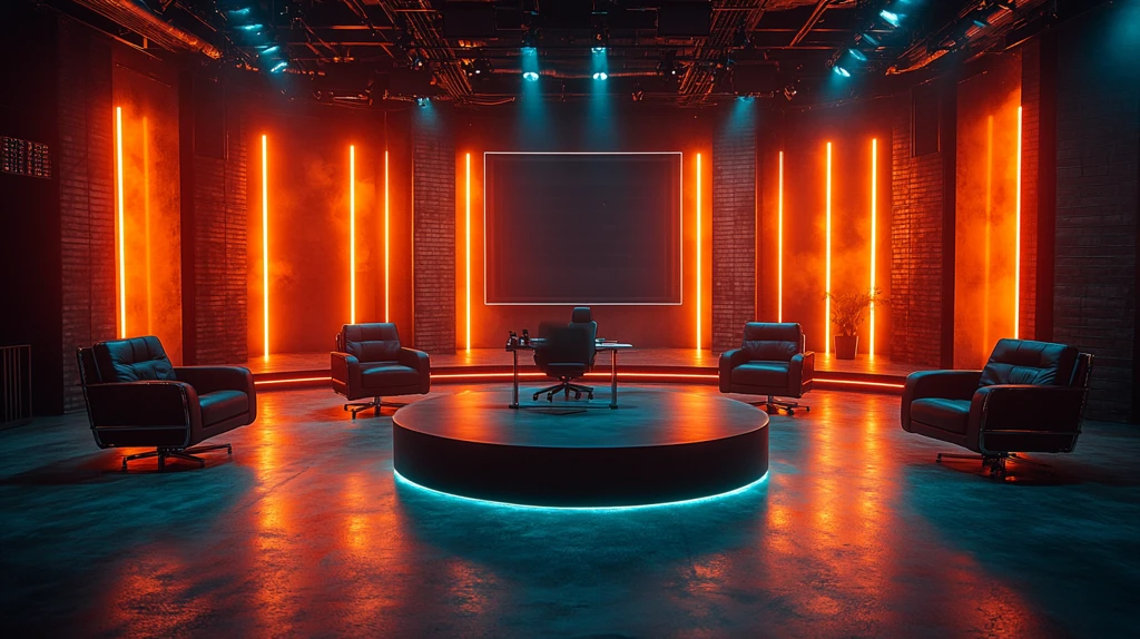 现代电视工作室舞台