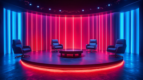现代电视工作室舞台