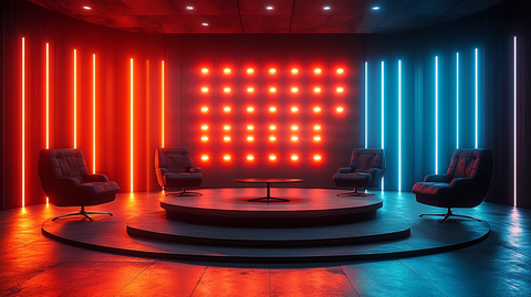 现代电视工作室舞台