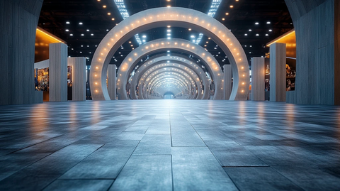 圆形展览厅地板