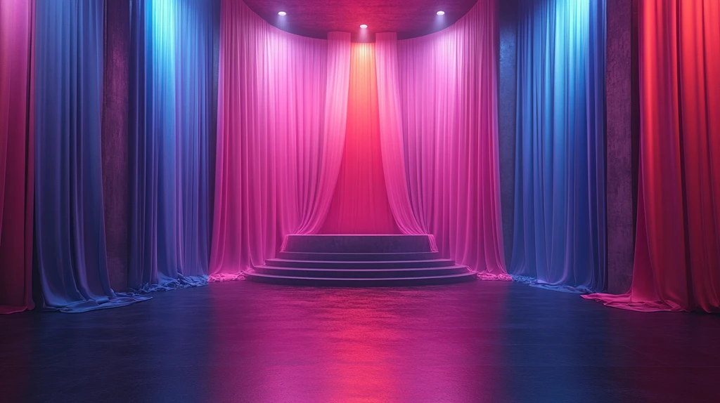 电商背景舞台灯光效果