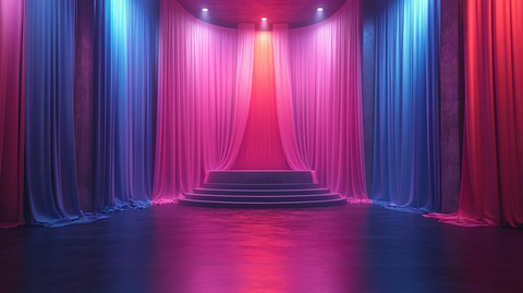 电商背景舞台灯光效果