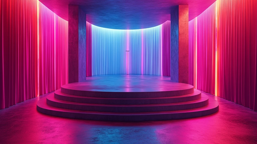 电商背景舞台灯光效果