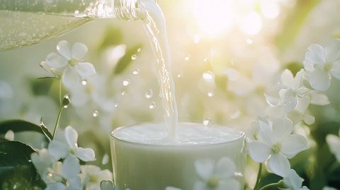 特写花草茶茉莉花