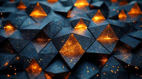 黑金高端背景线条立方体钻石三角形产品空桌