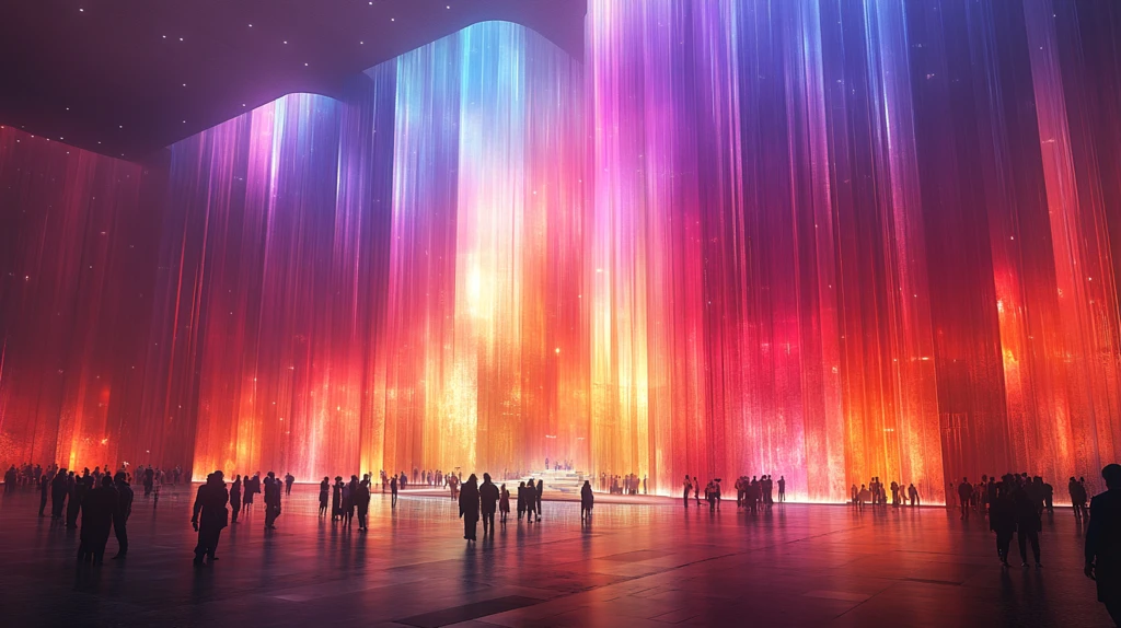 彩色玻璃设计舞台与会议厅