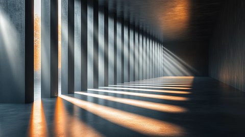 金属平台与光线