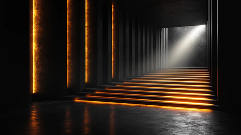 金属平台与光线