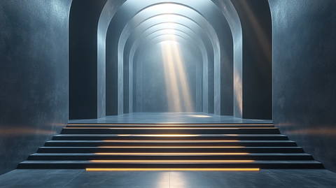 金属平台与光线