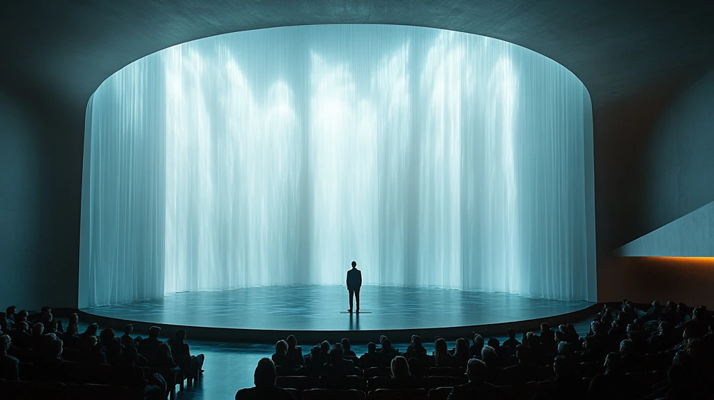 公司技术演示半圆形屏幕投影