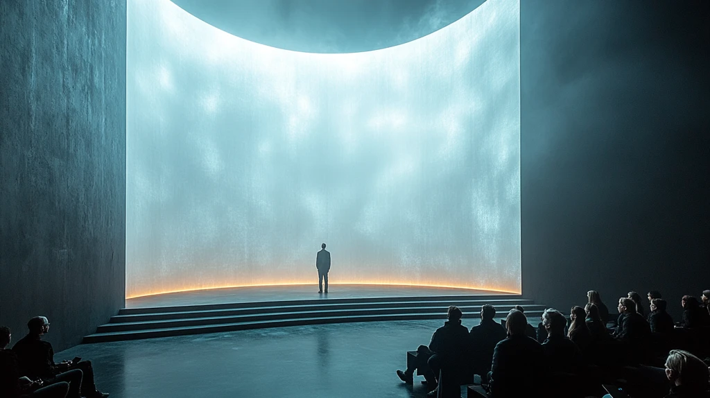 公司技术演示半圆形屏幕投影