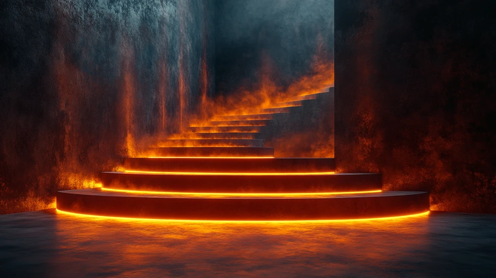 黑暗主题讲台灯光