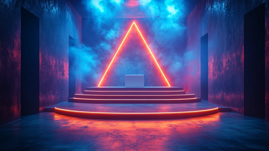 空舞台与霓虹三角