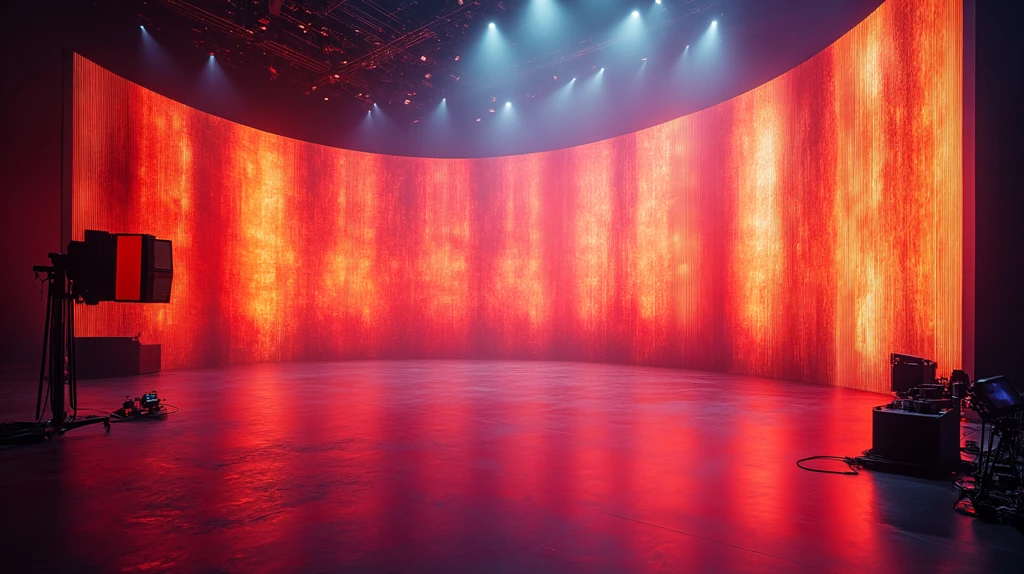 虚拟制作弧形LED舞台