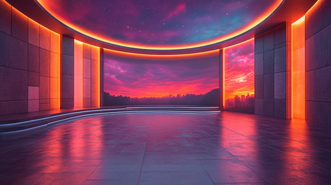 虚拟制作弧形LED舞台