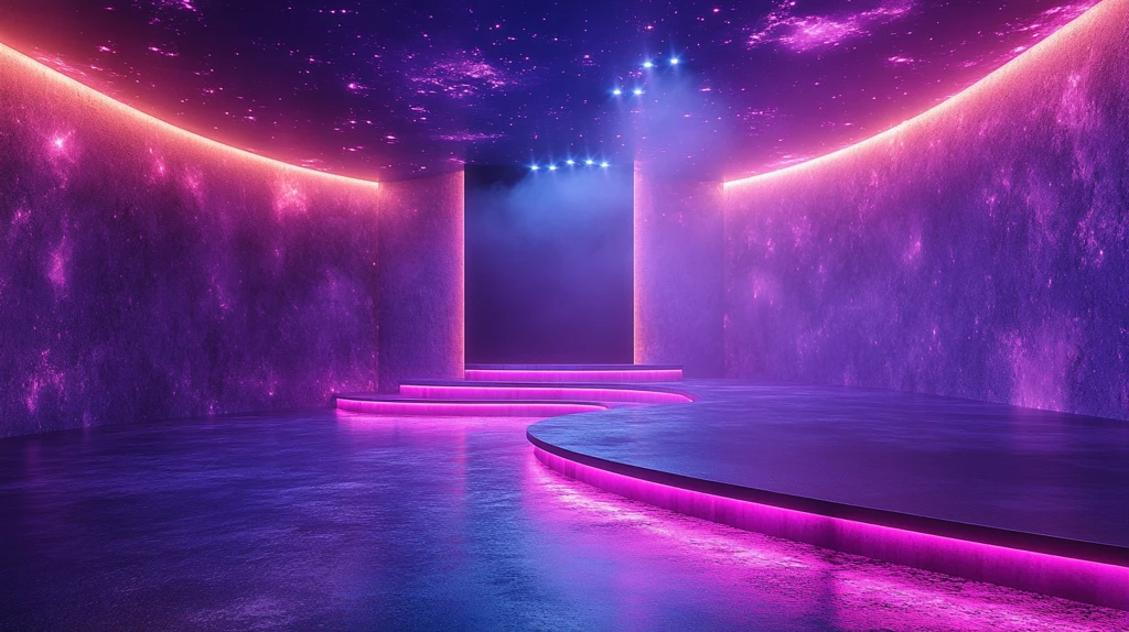 梦幻紫色舞台新闻秀