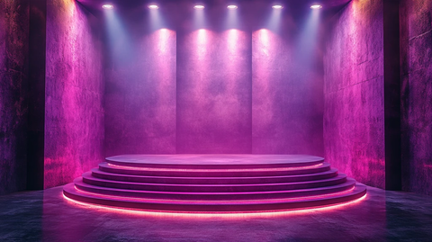 梦幻紫色舞台新闻秀