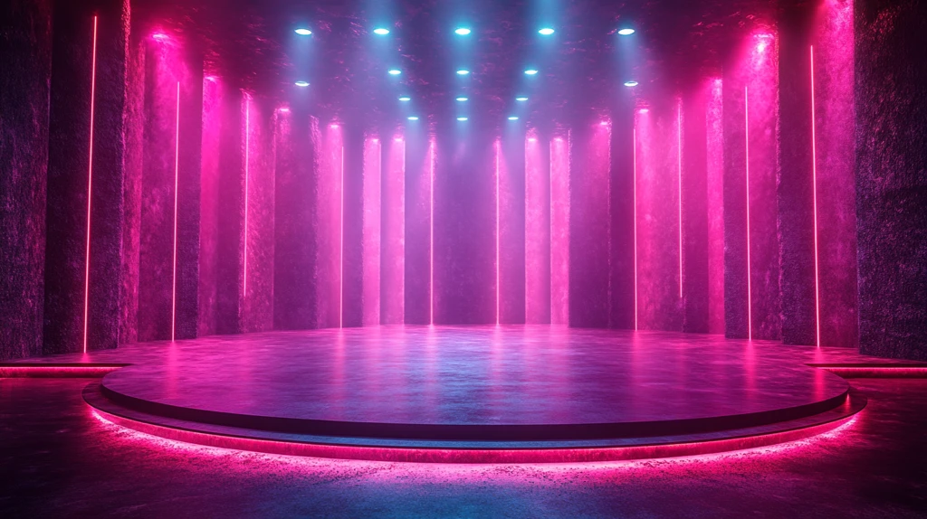 梦幻紫色舞台新闻秀