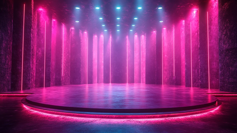 梦幻紫色舞台新闻秀