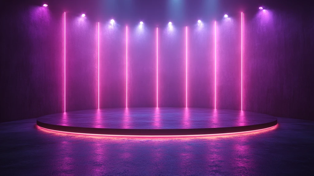 梦幻紫色舞台新闻秀