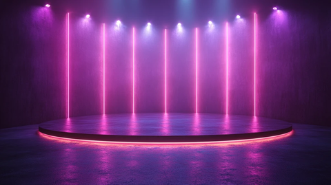 梦幻紫色舞台新闻秀