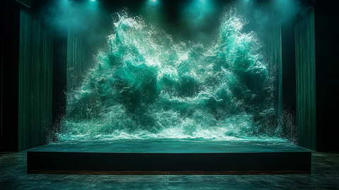 空舞台与数据投影