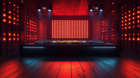 舞台设计LED背景DJ台