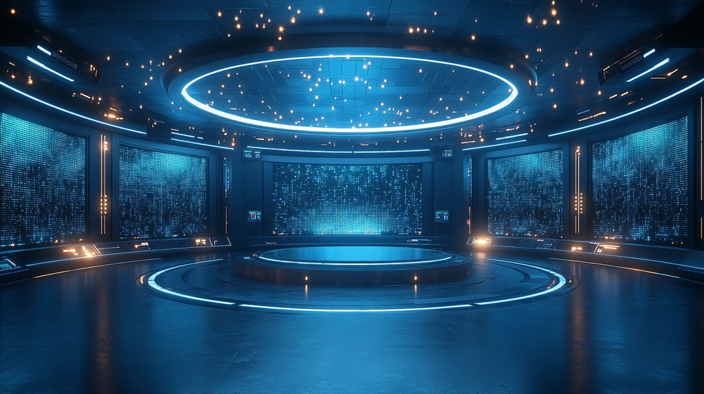 虚拟电视演播室3D渲染