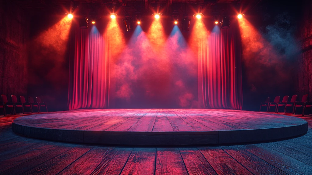 3D卡通舞台背景