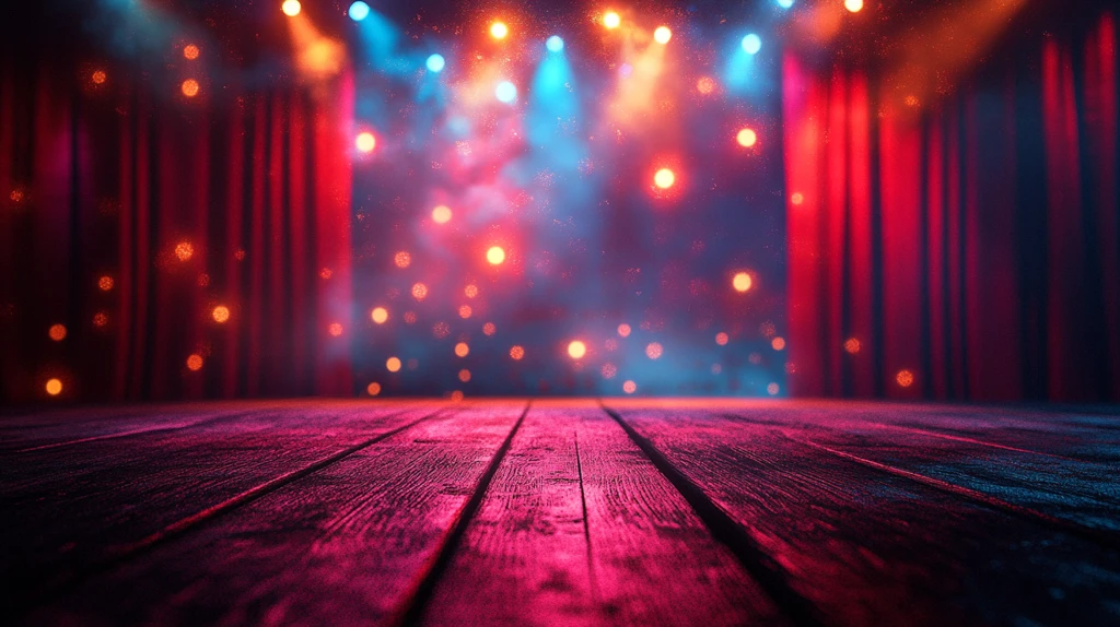 3D卡通舞台背景