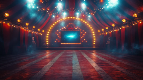 马戏团帐篷舞台灯光秀