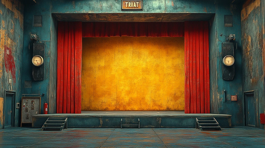 美国风格木偶剧场场景