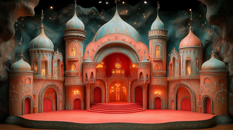 纸艺马戏团舞台