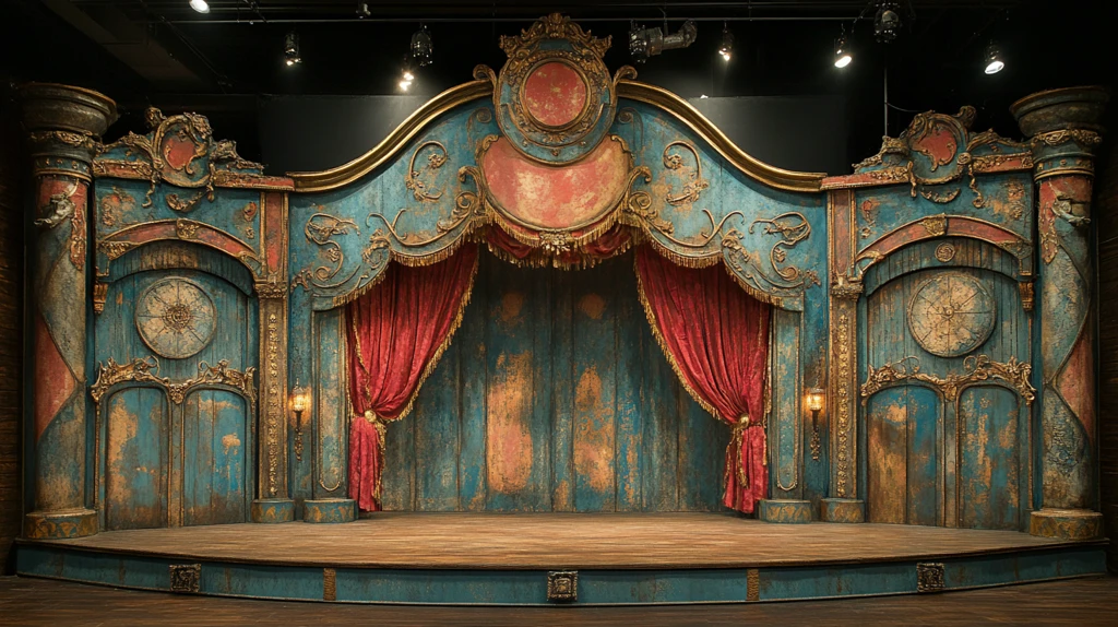 纸艺马戏团舞台