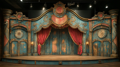 纸艺马戏团舞台