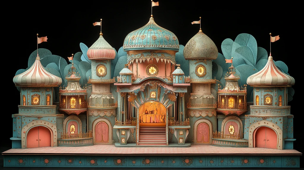 纸艺马戏团舞台