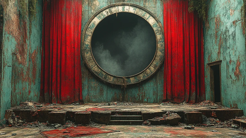 空荡的马戏团中心舞台