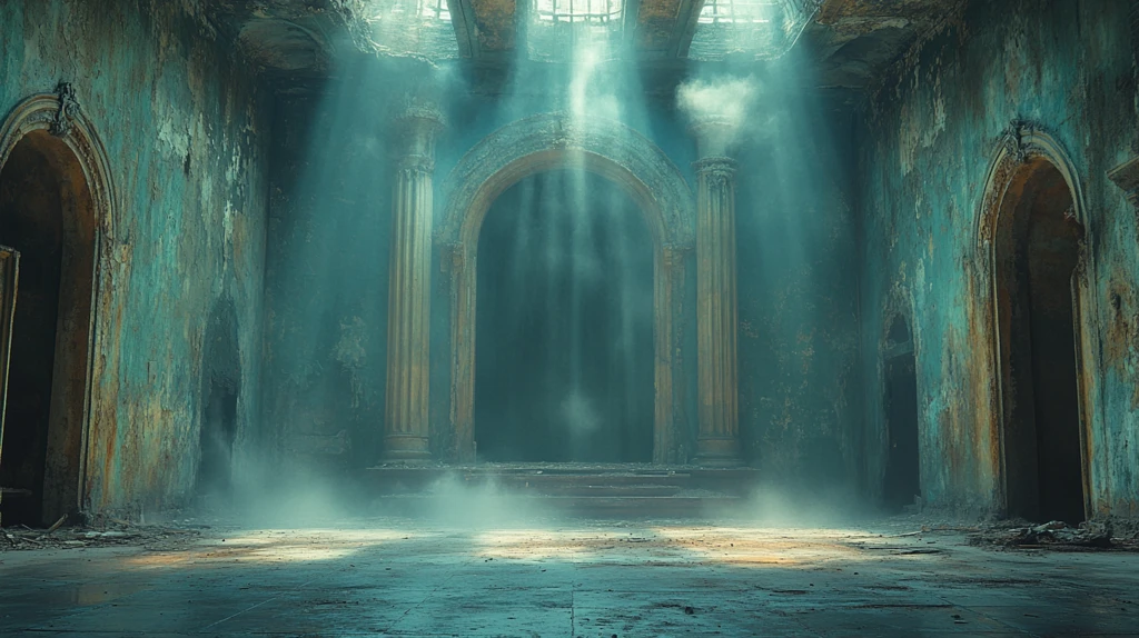 空荡的马戏团中心舞台