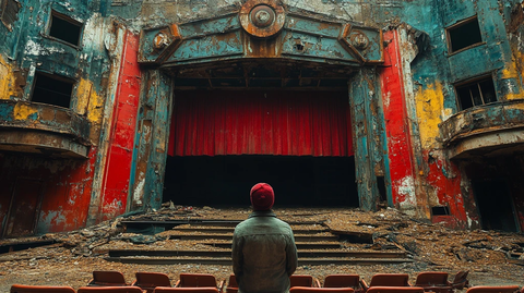 空荡的马戏团中心舞台