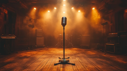空舞台与麦克风