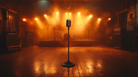 空舞台与麦克风