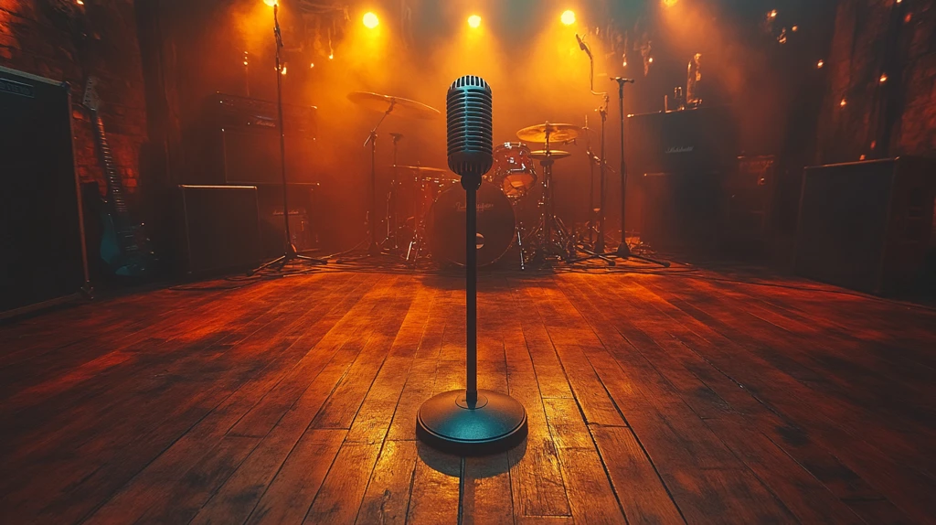 空舞台与麦克风