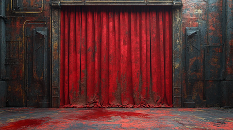红丝绒剧场幕布