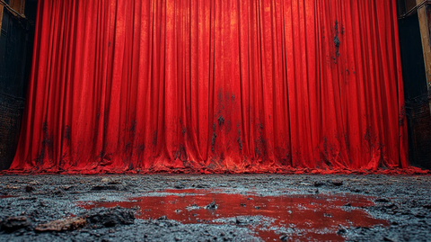 红丝绒剧场幕布