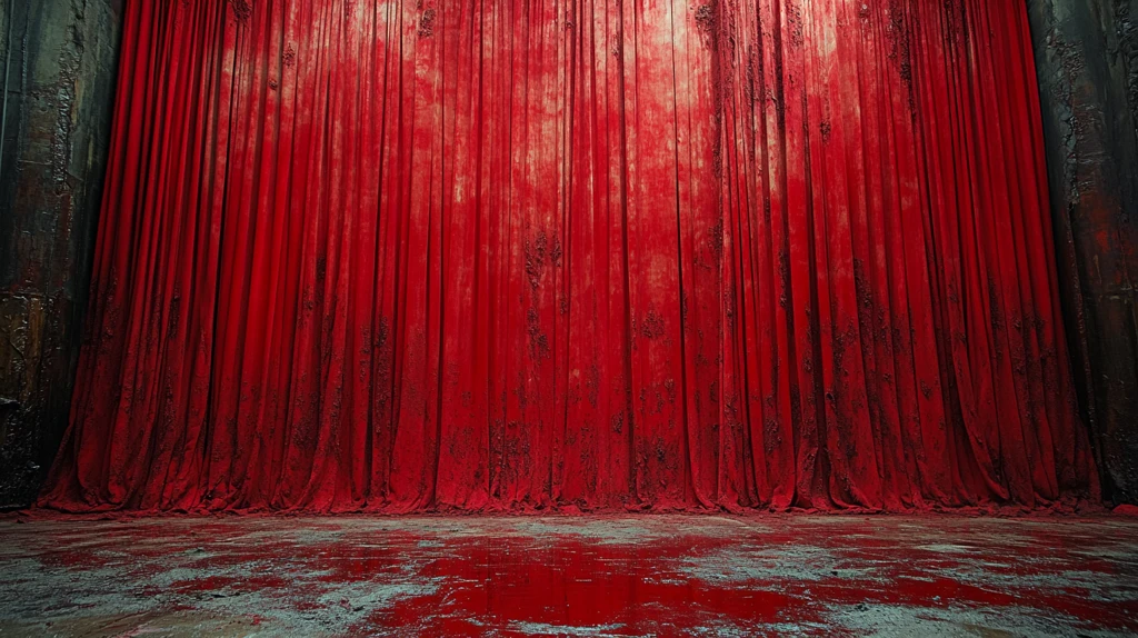 红丝绒剧场幕布