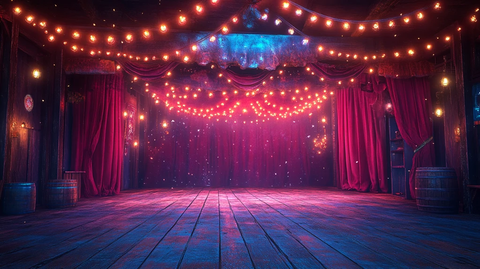 马戏团幕布背景