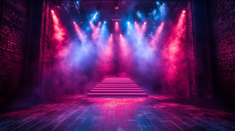 舞台灯光与复古风格