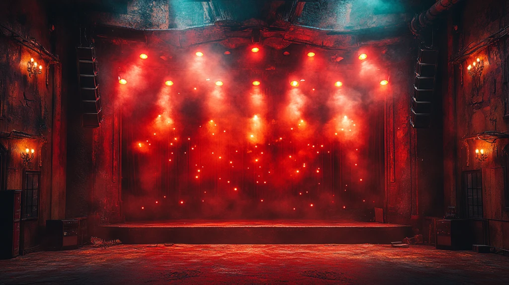 舞台灯光与复古风格