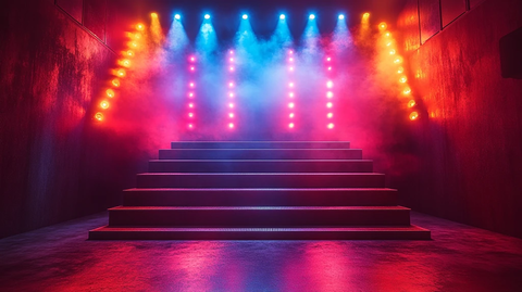 舞台灯光与复古风格